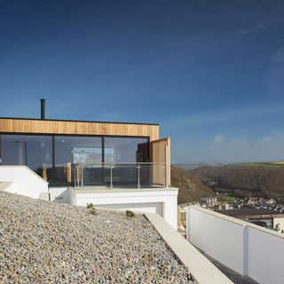 house with glass window