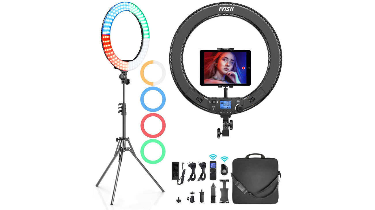 Best ring light: Ivisii 19 inch Ring Light