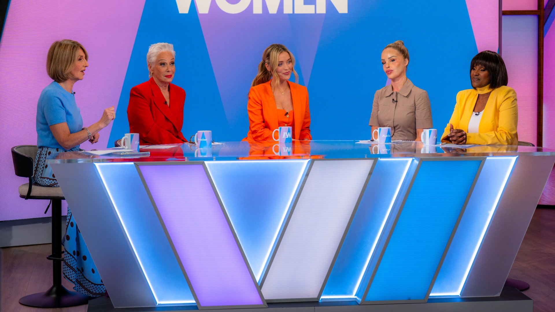 Kaye Adams, Denise Welch, Laura Whitmore, Katie Piper, Kelle Bryan on Loose Women