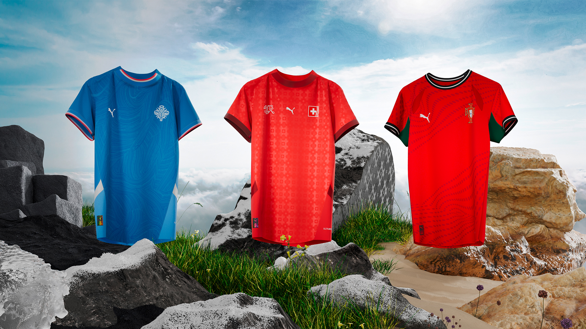 Puma Euro 2025 women&#039;s nations shirts