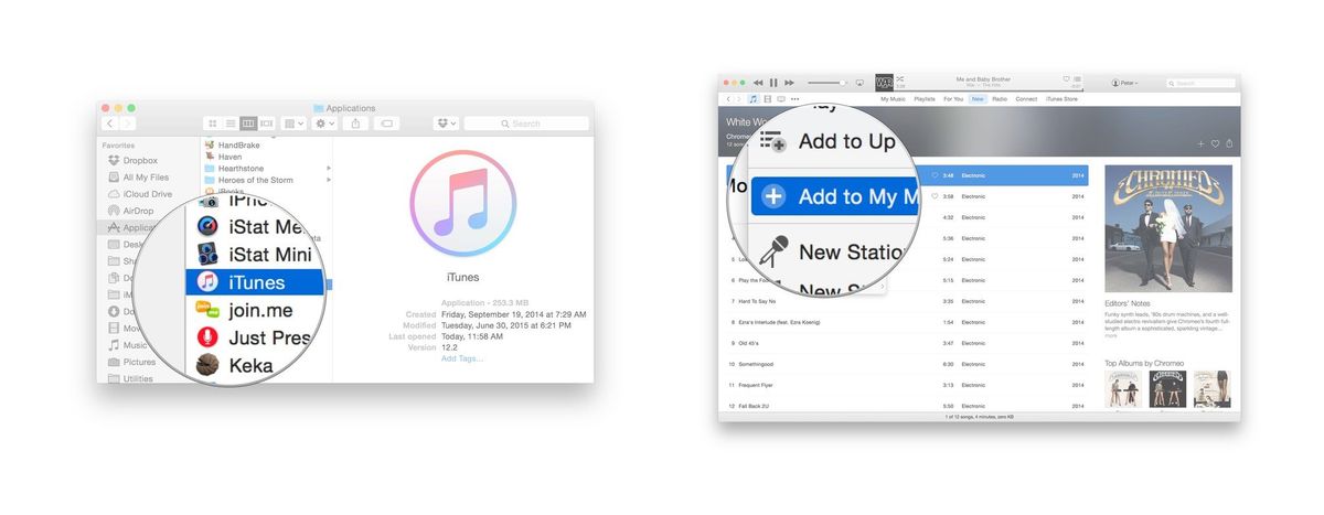 how to add music from itunes mac to iphone