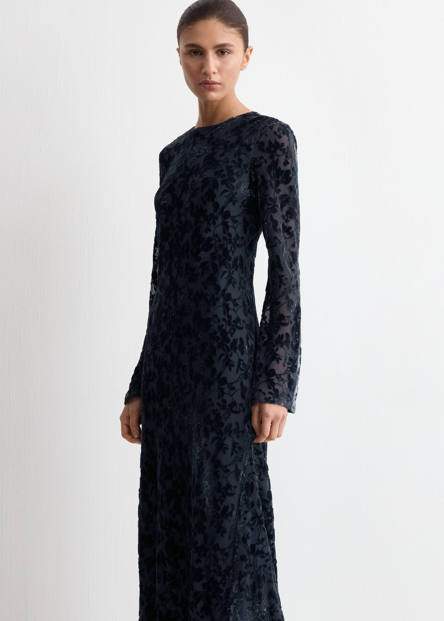 Devor&amp;eacute; Dress With Bell Sleeves - Women | Mango Usa