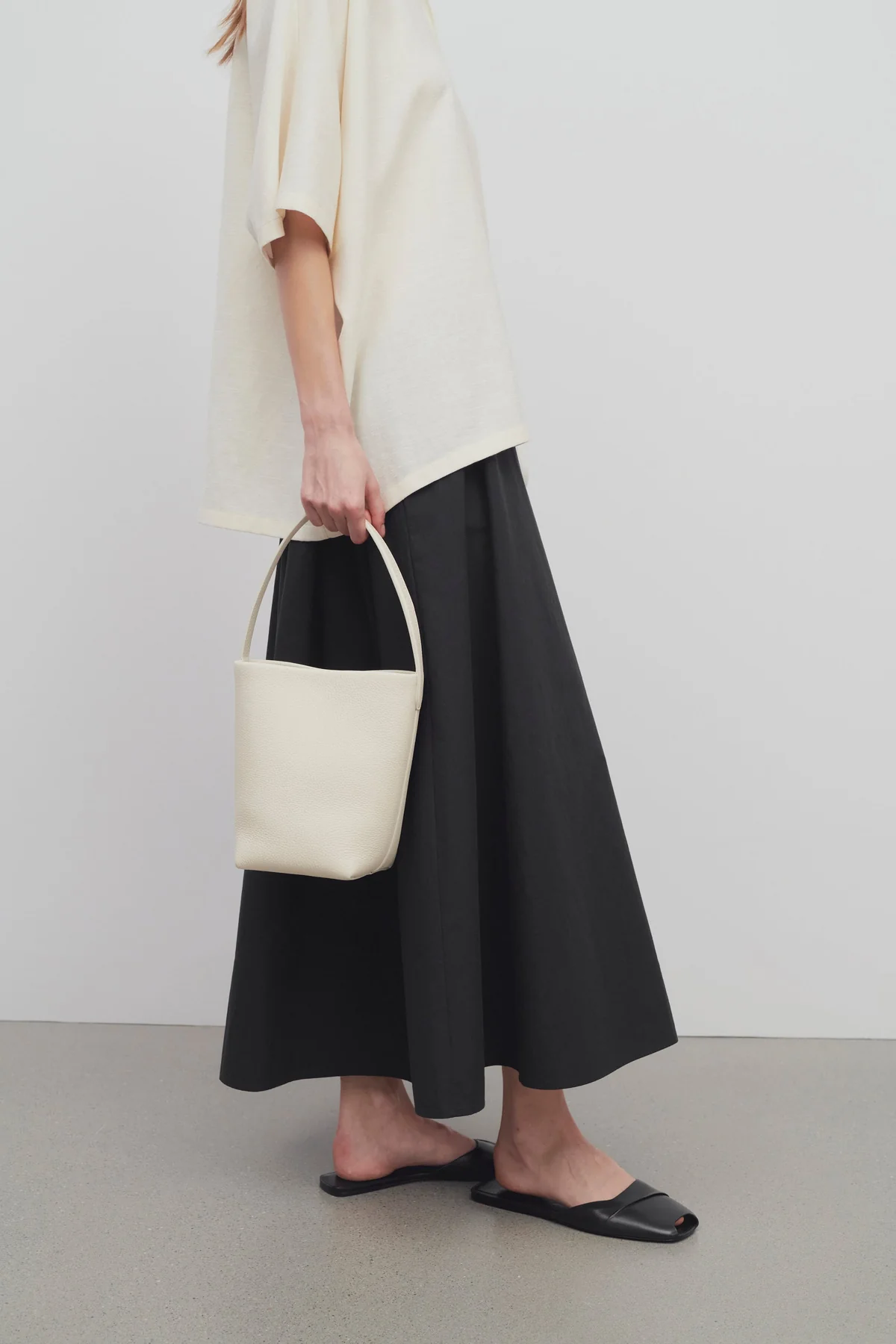 The Row, Small N/s Park Tote Bag in Ivory