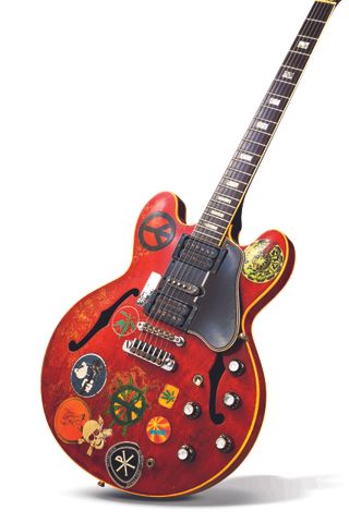Alvin Lee's original Big Red pictured earlier this year for Guitarist magazine's Woodstock 50th Anniversary issue