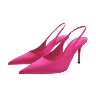 Zara High-Heel Slingback Shoes 
