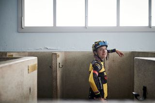 Marianne Vos (Jumbo-Visma) ahead of the inaugural Paris-Roubaix Femmes