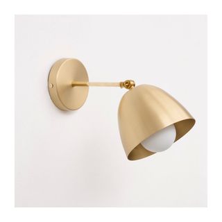 Brass wall light
