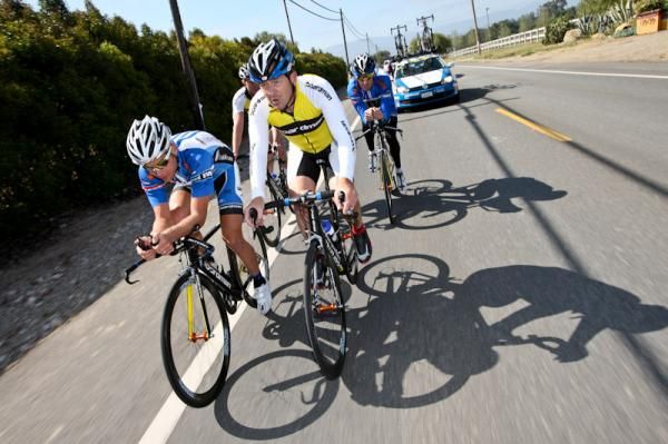 The UnitedHealthcare riders make Boardman work on the Solvang TT course.