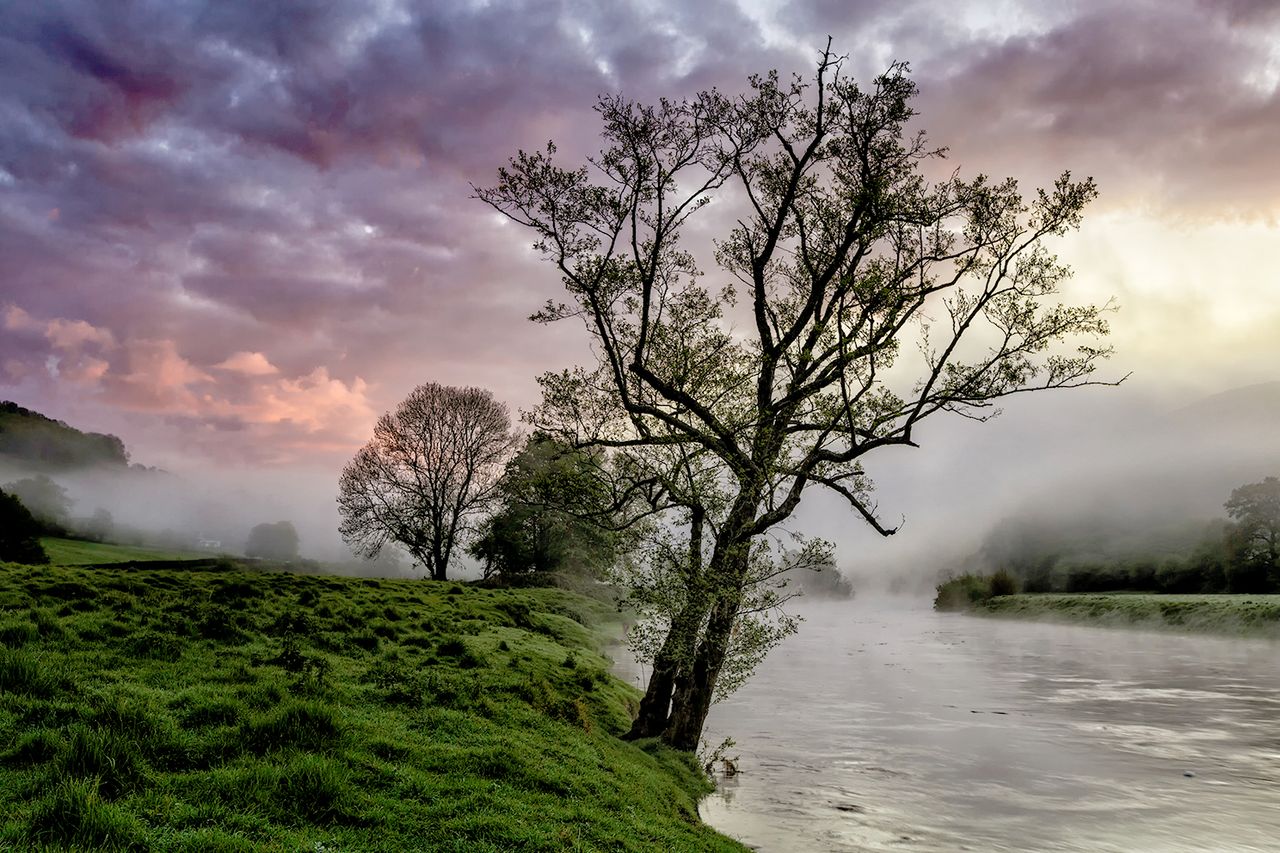 Sunrise at Bigsweir, on the River Wye.