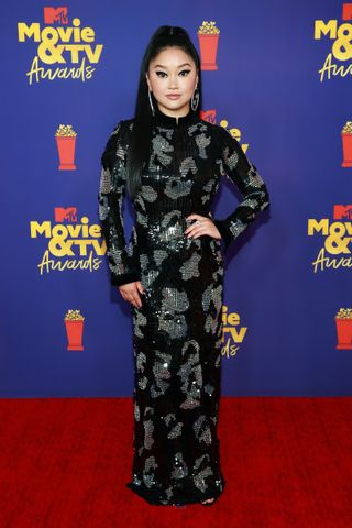 Lana Condor, MTV Movie Awards 2021 red carpet