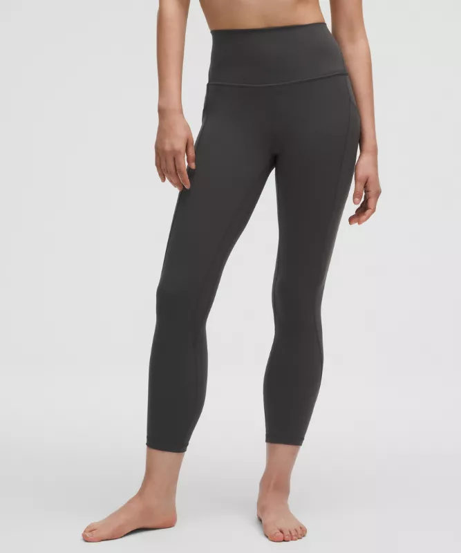 Lululemon Align&trade; High-Rise Crop With Pockets 23" - Graphite Grey - 8
