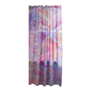Holographic Print Shower Curtain