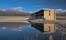 Resort in the shadow of the Andes Mountains