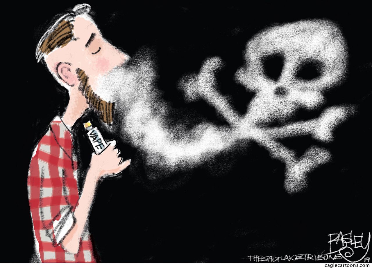 Editorial Cartoon U.S. vaping deaths juul&amp;amp;nbsp;