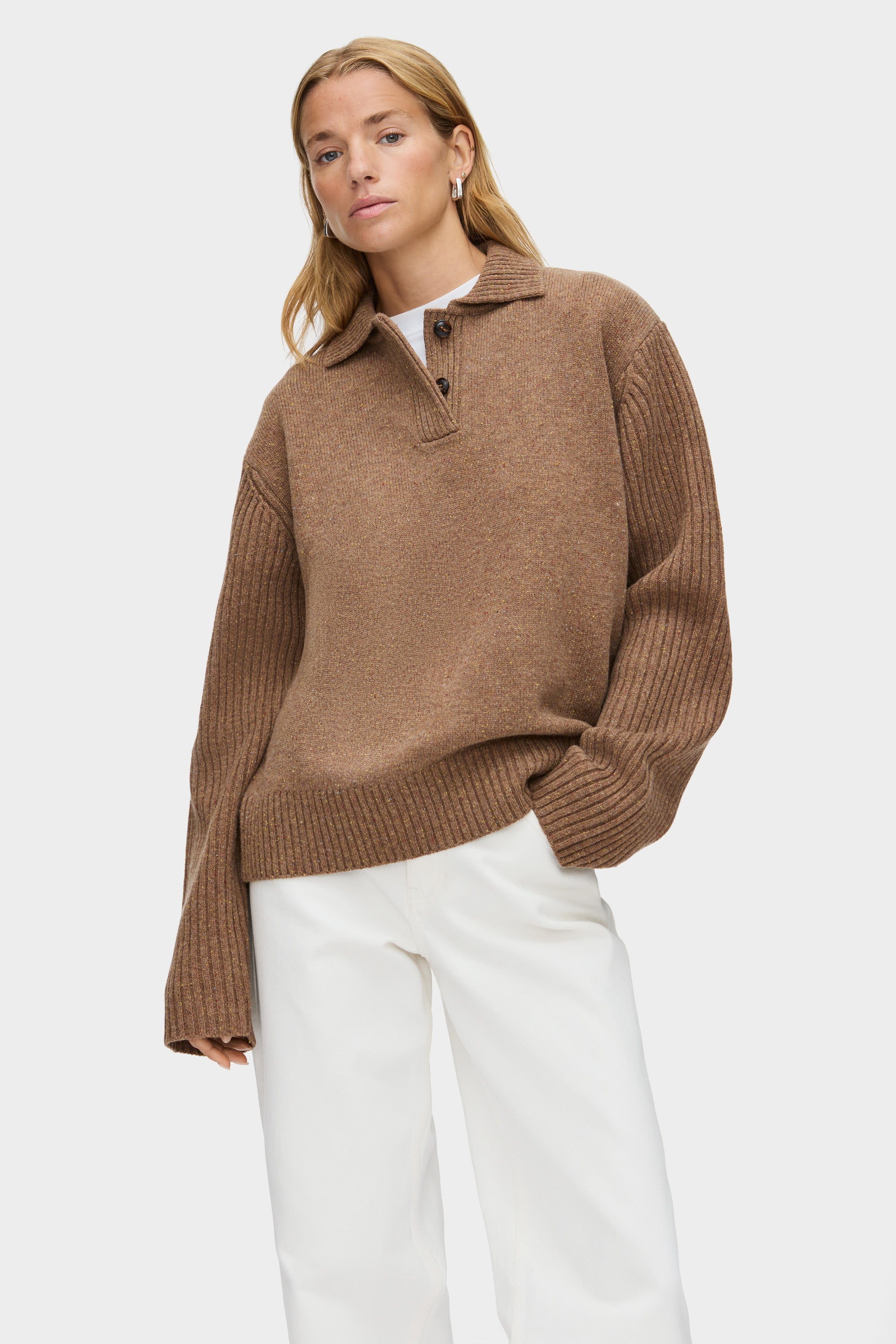 Jill Knitted Polo Jumper