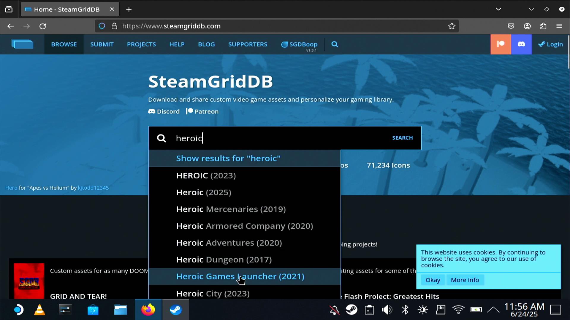 Heroic Launcher on Steam Deck