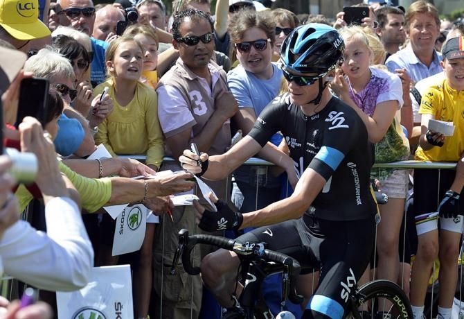 Crowds on stage 3 of the Tour de France