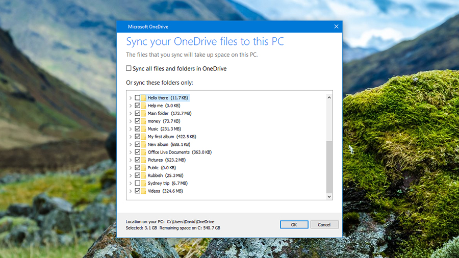 5. Move your files to OneDrive