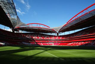 General view of the Luz Stadium home to SL Benfica taken during a photoshoot held on December 3, 2003 in Lisbon, Portugal. The stadium will be used as one of the venues for the UEFA European Championships in 2004 which are to be held in Portugal.