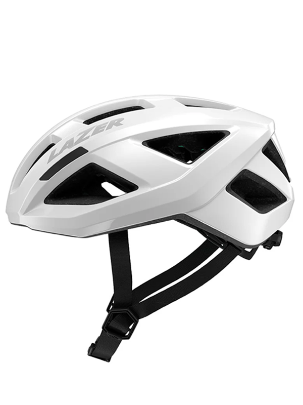 A white Lazer Tonic helmet