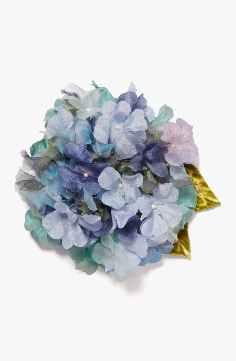The Blue Hydrangea Floral Brooch