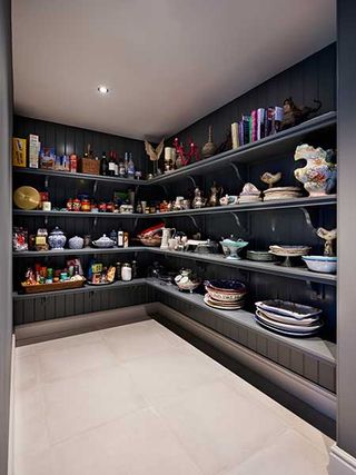 Pantry in traditional style house design