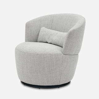 swivel gray accent chair
