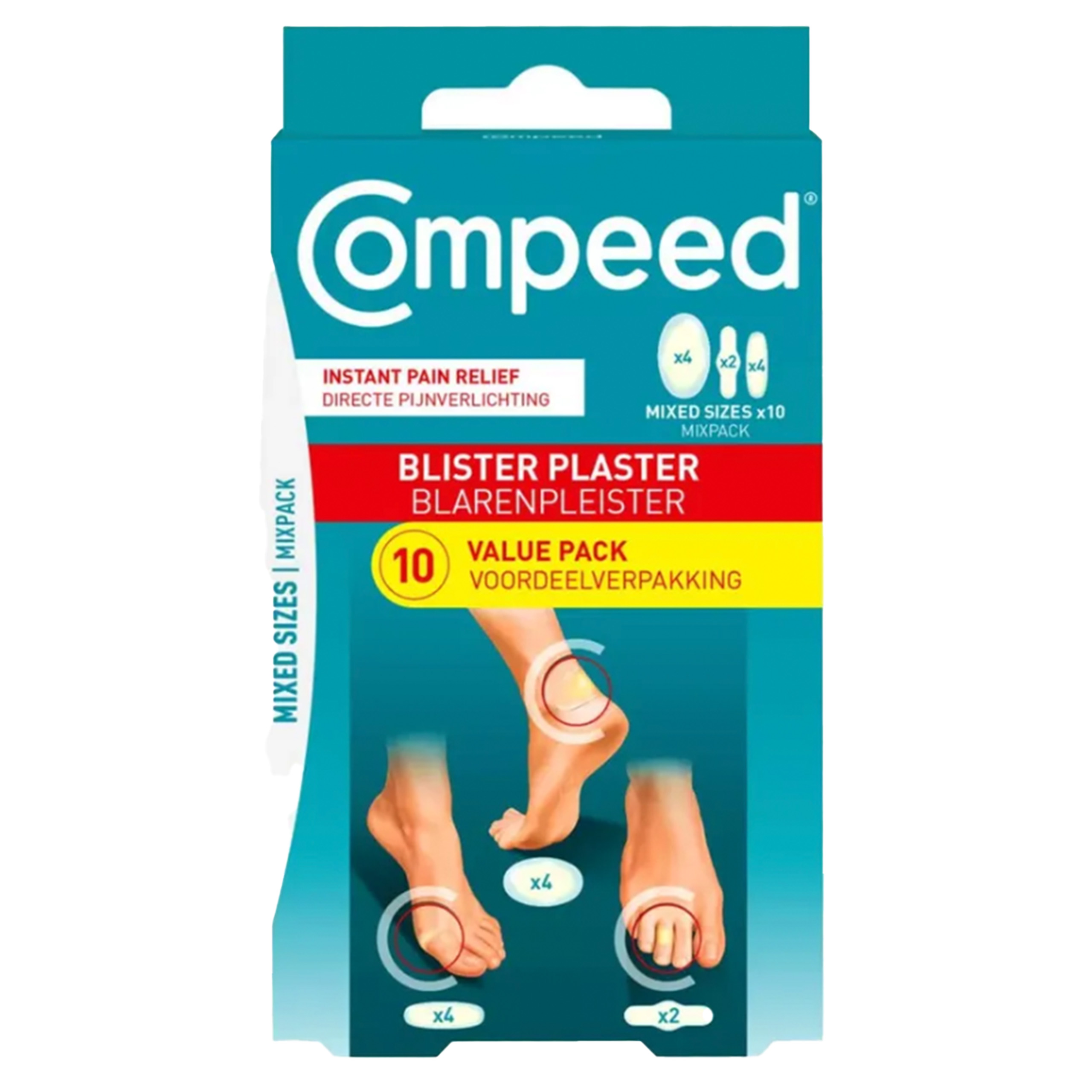 Compeed Hydrocolloid Blister Plasters Mixed - Pack of 10