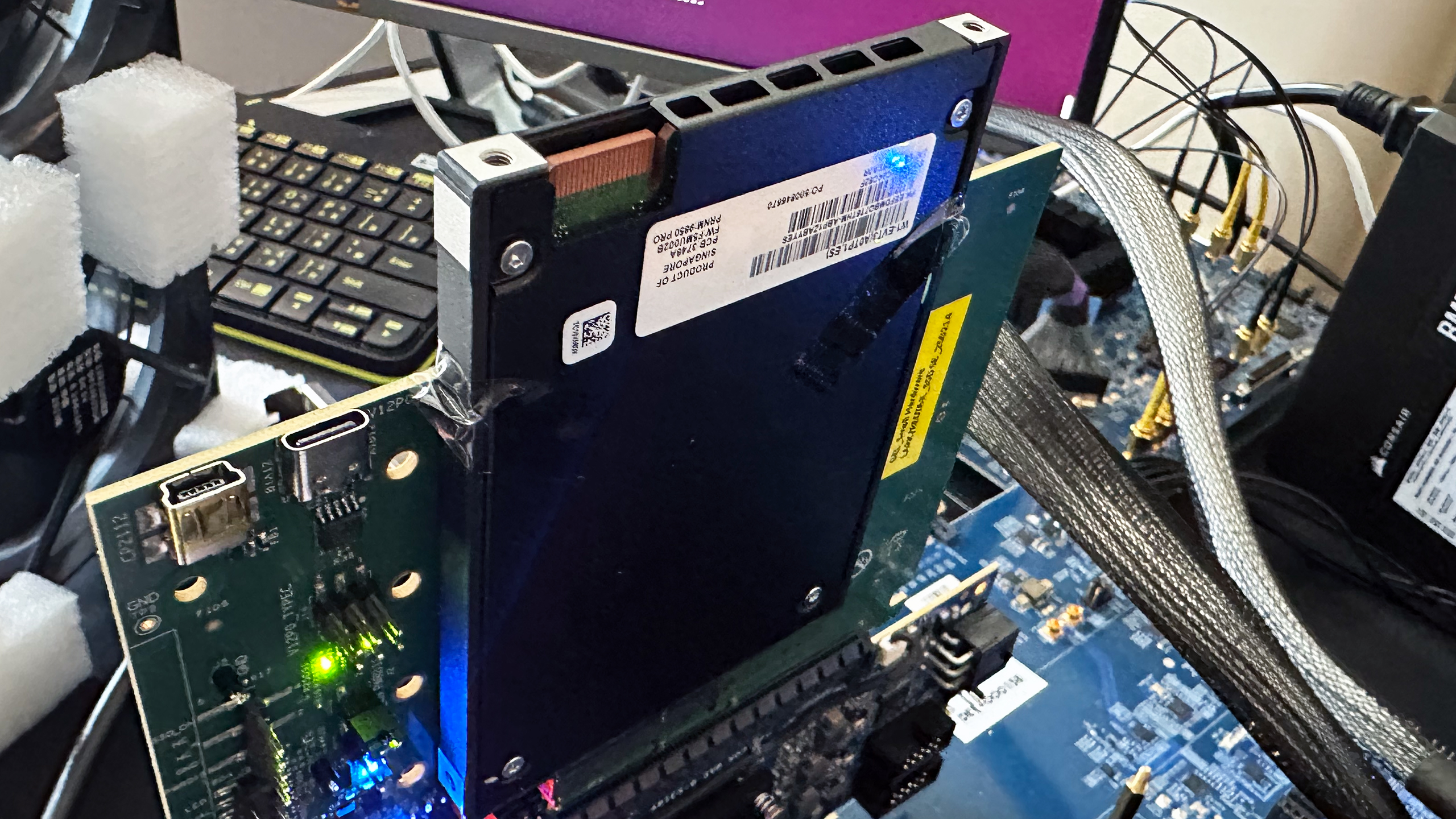 Micron 9650 Pro SSD with a PCIe 4.0 x4 connection.