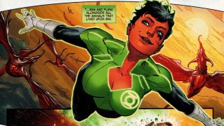 DC Comics artwork of Green Lantern Soranik Natu