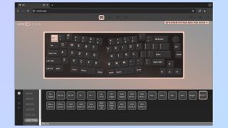 A screenshot of the VIA Web App showing the Keychron K11 Max being customized