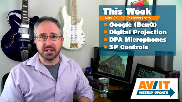 [VIDEO] AV/IT Weekly Update: DPA Microphones d:vice MMA-A &amp; DSM6000, Google Jamboard, SP Controls AmpLINC, &amp; Digital Projection Radiance LED