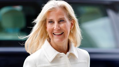 Sophie, Duchess of Edinburgh arrives for a visit to Airbus Defence and Space on May 5, 2026