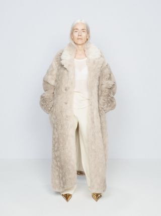 Oversized Faux-Fur Maxi Coat