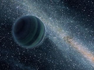 This artist's conception illustrates a giant planet floating freely without a parent star. Astronomers recently uncovered evidence for such lone worlds, thought to have been booted from developing star systems. The sun may have captured such a planet, whi
