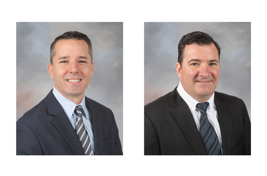 Headshots of Michael Bax and Mike Griffin.
