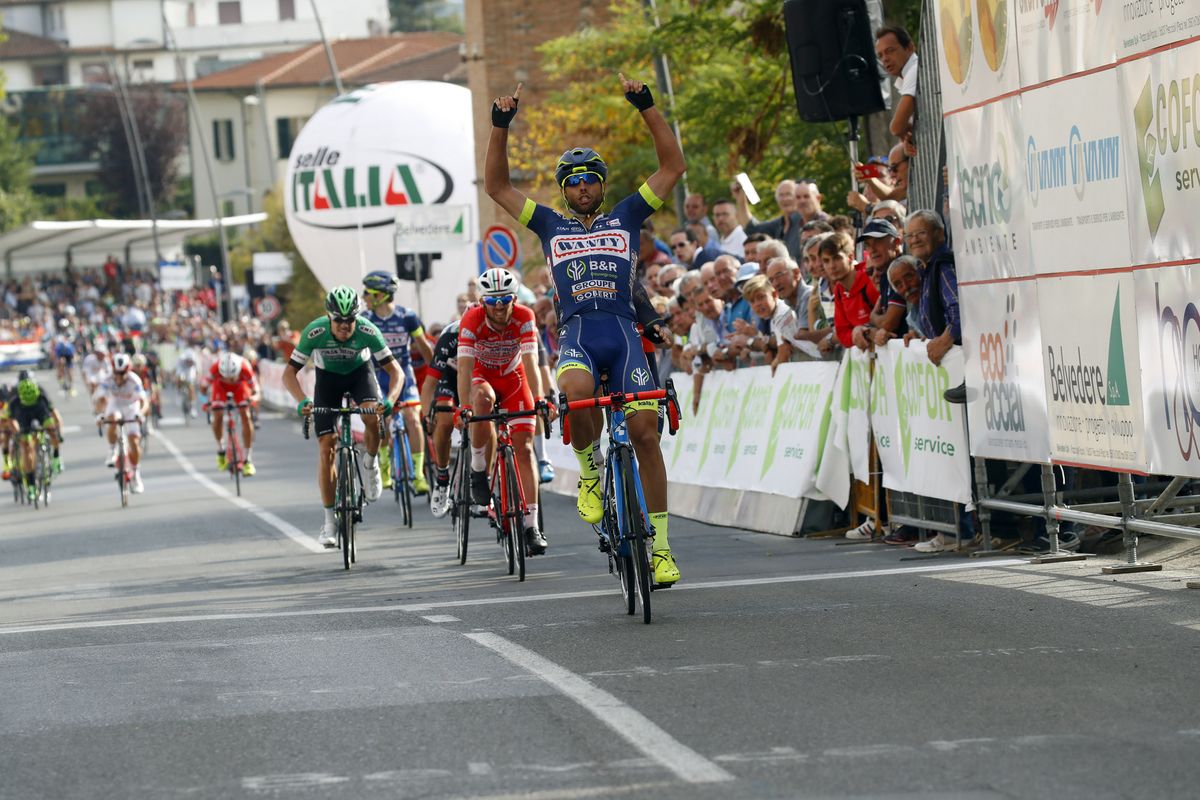 Andrea Pasqualon (Wanty-Groupe Gobert) takes Coppa Sabatini victory.