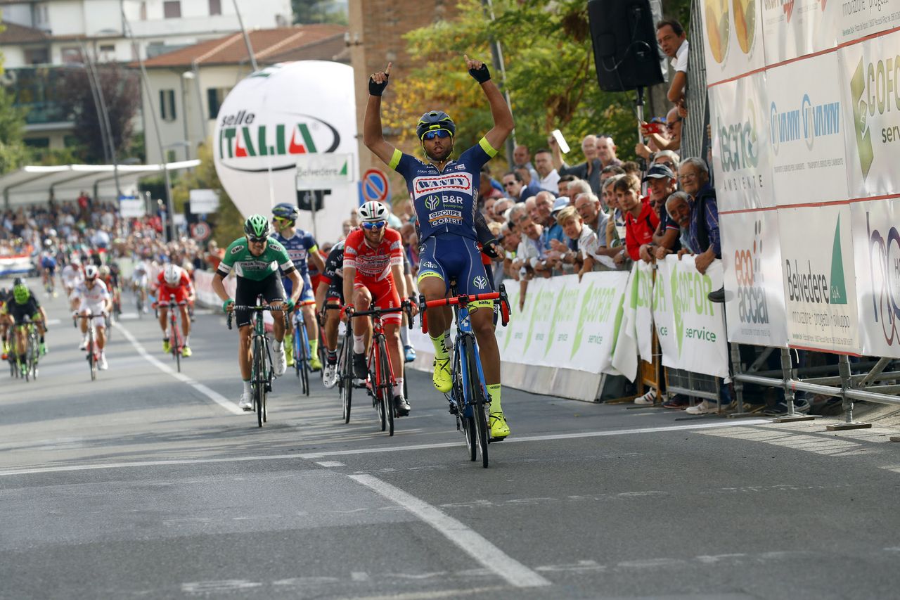 Andrea Pasqualon (Wanty-Groupe Gobert) takes Coppa Sabatini victory.