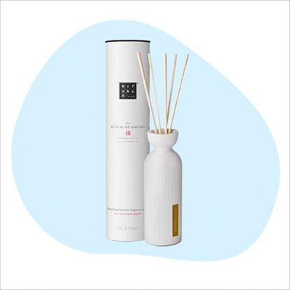 Rituals The Ritual of Sakura Mini Fragrance Sticks on a plain white and blue background