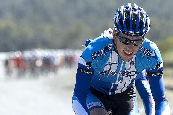 Brendan Brooks (Shortis Cycle &amp; Tri Avanti Plus) went on the attack after the field headed onto the roads of the East Tamar region near Hillwood.
