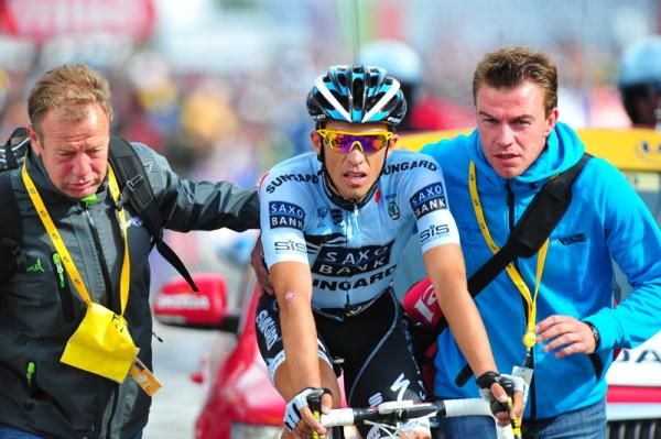 Alberto Contador (Saxo Bank) went out fighting