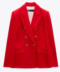 Tailored Double Breasted Blazer | $75.43/£59.99 | Zara