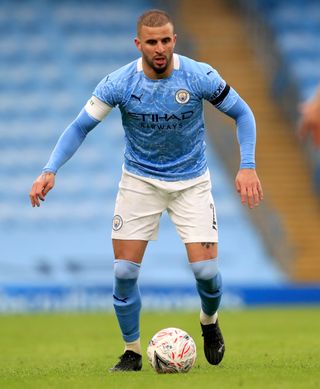 Kyle Walker is back in action after recovering from Covid-19