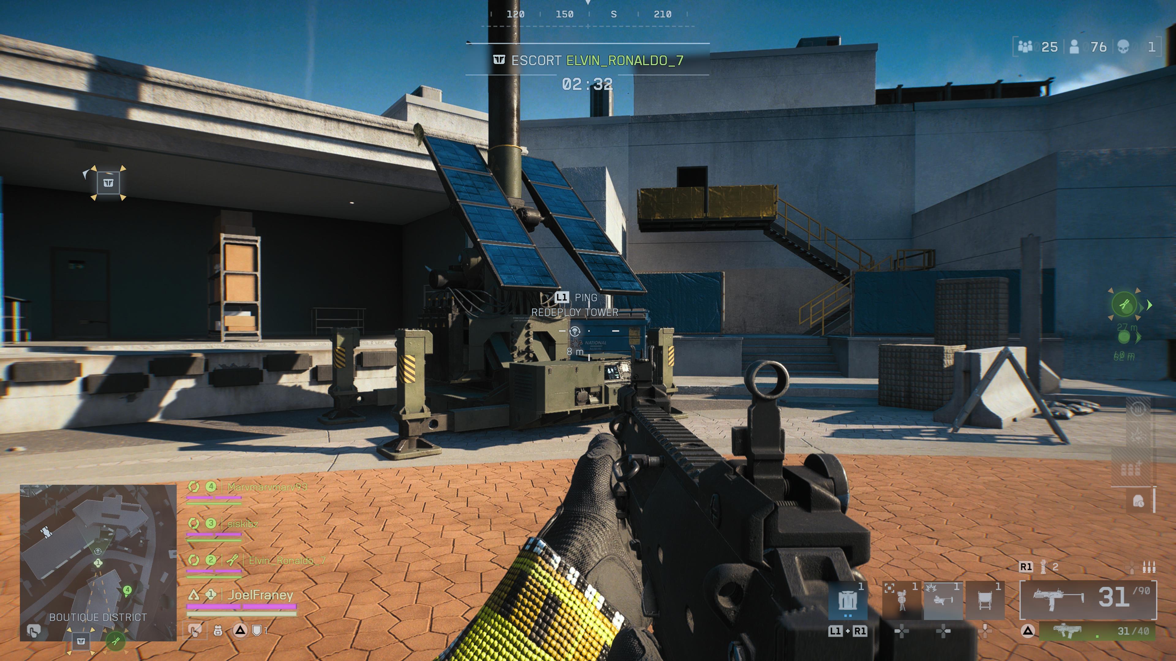 A redeploy tower in Battlefield Redsec