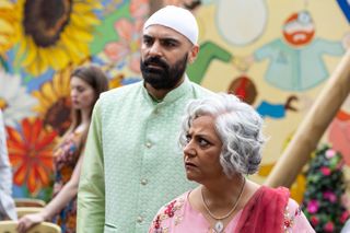 Newlyweds Misbah and Zain are already struggling with their relationship in Hollyoaks.