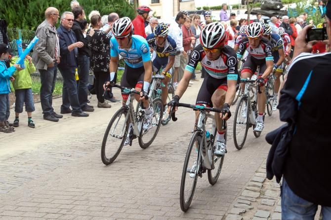 Points leader Giacomo Nizzolo with his RadioShack Leopard teammates