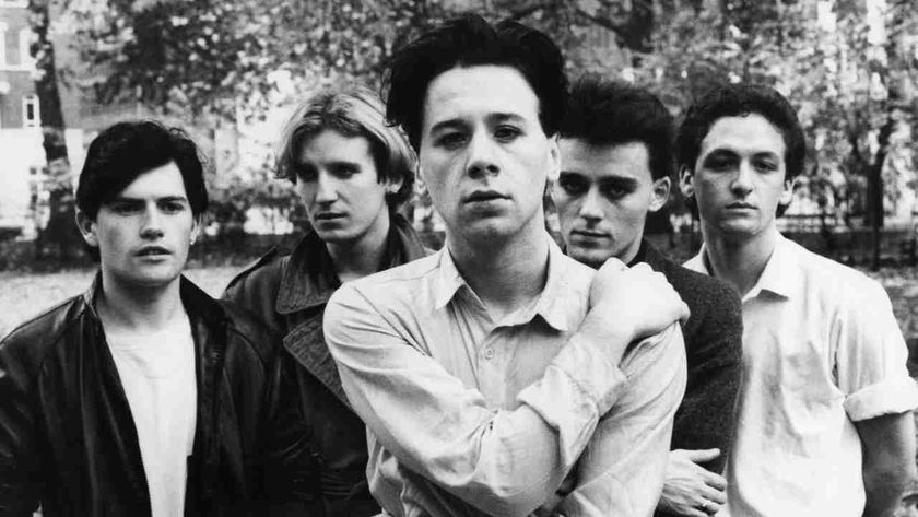 Simple Minds posing for a photograph in 1980