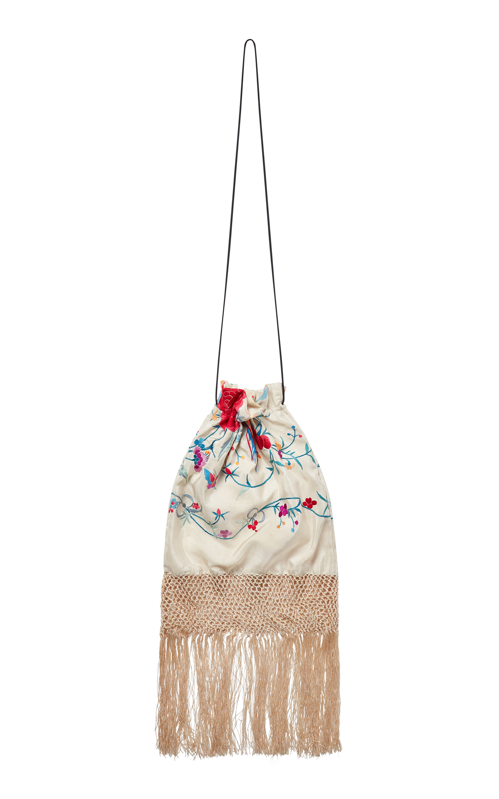 Large Reconstituted Piano Shawl Silk Bag