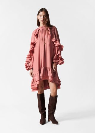 Ruffled Mini Dress