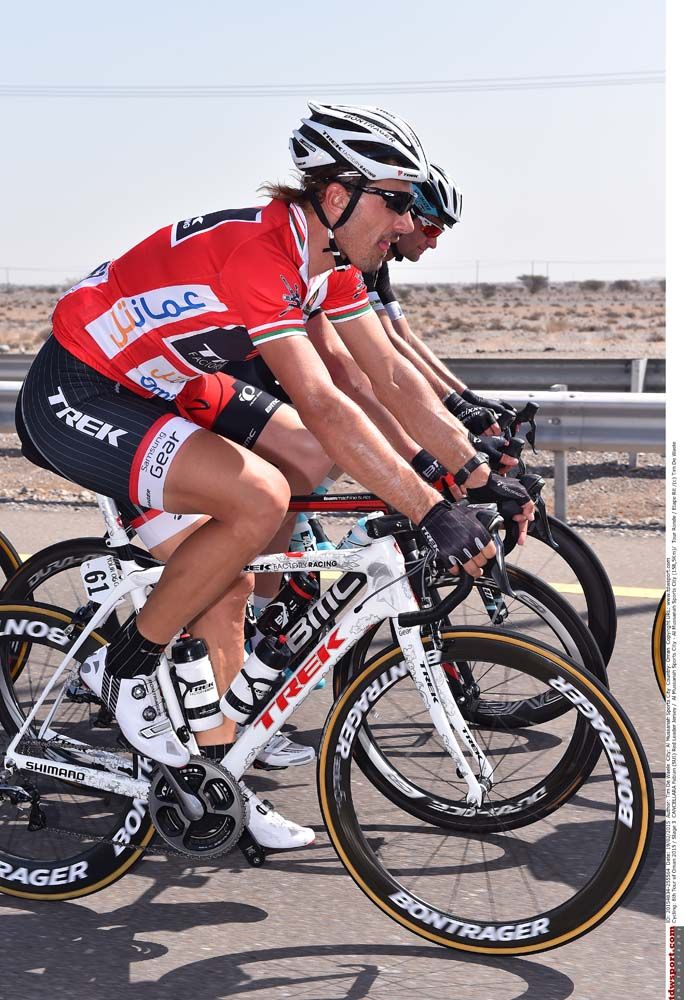 Cancellara spent the stage on the wheels in the peloton